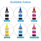 100ml 6 Colors Sublimation Dye Ink For L3050 Wf2750 L382 L3150 T7200