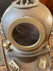 Scuba Diver Copper   Brass Replica Helmet Vintage 7  Steam Punk Maritime Decor