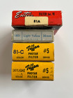 Vintage Lot Of 12 Camera Lens Filters  7 Adapter Rings   Lens Hood Plus Look 
