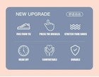 8mm Elastic No Tie Shoelaces Press Lock Flat Laces Kids Adults Sneakers