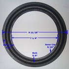  2  Two 10  Foam Speaker Surrounds W  Speaker Repair Refoam Instruction   Glue