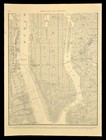 Vintage Manhattan City Map Of New York City Street Map Wall Art Ca 1942 Antique