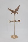 Brass Eagle Bird Weathervane Mann Traditional Directionals Signed 1981 Vintage