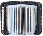 Genuine Leather Credit Card Holder Wallet Rfid Blocking Secure Card Case Id Case