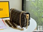 Fend Medium Old Flower Chain Baguette Bag