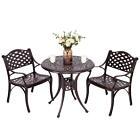 Outdoor Patio Bistro Set 3 5 Pieces Furniture Cast Aluminum Dining Table Chair