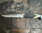 Vintage Queen Cutlery Queen Steel   82 Fixed Blade Knife   Sheath 