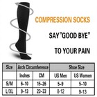 Compression Stockings 15-20 Mmhg Varicose Veins Elastic Socks Travel Flight Hose