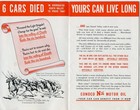 Conoco Nth Motor Oil - 6 New Cars Tested In  Death Valley - 1941 Booklet