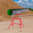 1134kg 2500lbs Pipe Roller Support Stand Height Adjustable Pipe Support Holder
