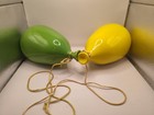 2 Vintage Dyer Ceramic Balloon Red Wall Art Pop Art Modern Mid Century Decor 