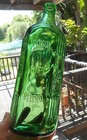 Antique Giant Multi Side Green Skull Poison Bottle  Poison Gift Veleno -2 Skulls