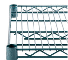 14  X 36  Wall Mount Green Epoxy Wire Shelf Rack Commercial Rest Pot Nsf 1015043