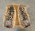 Children s Vintage 1940s   1950s Child   s Cowboy Costume Chaps   Vest Set Faux Fur