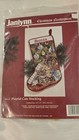 Vintage Rare Janlynn Christmas Needlepoint Playful Cats Stocking Kit