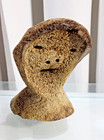 Spirit Mask Alaskan Inuit Fossilized Whale Hand Carved Native Art Vintage