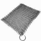 Chainmail Scrubber Stainless Steel Skillet Cast Iron Kitchen Cleaner 15 X 15cm