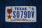 Texas Bronze Star Medal License Plate