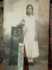 Antique African American Photos  Black Excellence   Beautiful Girl White Dress 