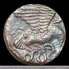 409-406 Bc Ancient Greek Coin Siege Of Akragas  Dekadrachm 23mm