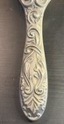 Silver Plate Ornate Vanity Brush Art Nouveau Style Nylon Bristles