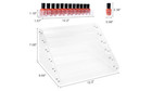 Nail Polish Organizer Display Stand Shelf Holder Rack Acrylic 6 Tier 72 Bottles