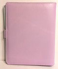Photo sticker Organizer W 20 8 25  X 6  Clear Holders - Purple W magnetic Closer