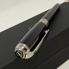 S t  Dupont Line D Medium Black And Palladium Fountain Pen  410100m