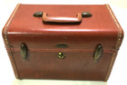 Vintage Samsonite Schwayder Train Case Streamlite 4612 Brown Luggage No Key