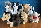 Lot Of 10 Douglas Small 8-10    Dogs Wolves Plush Collectible Realistic Lot 15