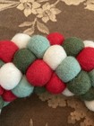 Christmas Decoration  10    Wreath  For Door Or Wall - Durable Felt Balls