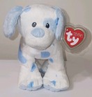 Ty Pluffies Baby Pups Blue The Puppy Dog  2016  9  Mwmt Plush Stuffed Animal Toy