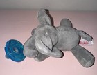 Wubbanub Infant Newborn Soothie Pacifier Soft Plush Toy Elephant