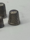 Hallmarked Antique Solid Silver Thimbles Joblot X 6 At 25 Grams Various Sizes