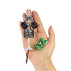 1 Lot O Scale 1 43 Railroad Crossing Signal 4-light Circuit Board Flasher Signal