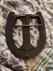 Vintage Horseshoe Belt Buckle With Centerpiece Screw Holes Gold brass Tone