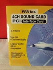 Pci Sound Card 4-channel Pci Sound Card Windows 2000  Xp  Ppa Inc Nos Sealed New