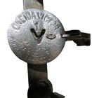 Antique Oneida   1 Long Spring Trap W  Chain  1911 Date  Primitive Rustic D  cor
