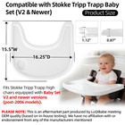 Baby High Chair Tray Compatible With Stokke Tripp Trapp  v2  Baby Set  Replacem