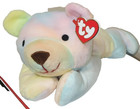 Nmt  Ty Pillow Pals - Sherbet The Pastel Bear 14  Mwnmt Plush Stuffed Animal Toy