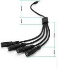3 5mm Headphone Splitter Cable  1 8 Inch Aux Stereo Jack Audio Splitter 1 Male T