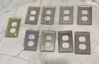 Vintage Lot Of 9 Metal  Outlet Covers Great For Repurpose Projects
