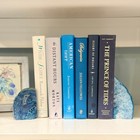 Vintage Ombr   Effect Blue Decorative Book Collection With Blue Agate Bookends