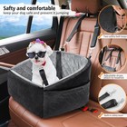 Dog Car Seat For Small Pets Up To 30lbs  Booster Bed With Storage   Safety Belt