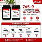 765-9 Red Postage Ink 2-pack For Pitney Bowes Sendpro C Auto Dm300c Dm400c