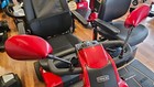 Deluxe Scooter Rear View Mirror Pair For Pride Mobility Red - Open Box