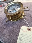 Antique Brass Schatz Ships Bell Wheel Clock  Quartz Movement 