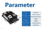 Bridge Rectifier 400a 1600v 4 Terminals 1 Phase Diode Module Rectifier Mdq400   