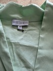 S edge Solid Green V-neck Scrub Top Size M Unisex Medical Uniform