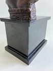 Delaware Park Bronze Marble Race Horse   Jockey Statue
